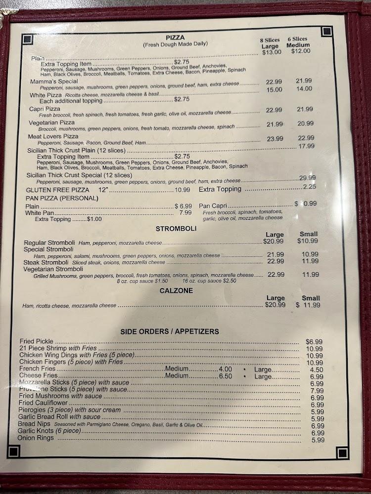 Mamma's Pizza & Subs Menu image 3